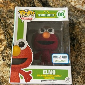 Funko Pop Flocked Elmo Barnes & Noble Exclusive